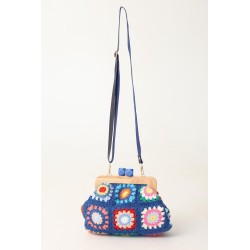 Crochet patchwork bag