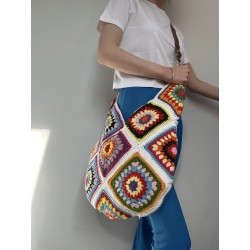 Vintage Style Granny Squares Bag