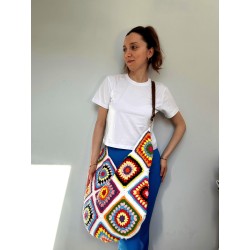 Vintage Style Granny Squares Bag