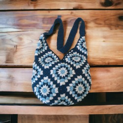 Evil Eye Pattern Handwoven Bag