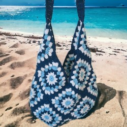 Evil Eye Pattern Handwoven Bag